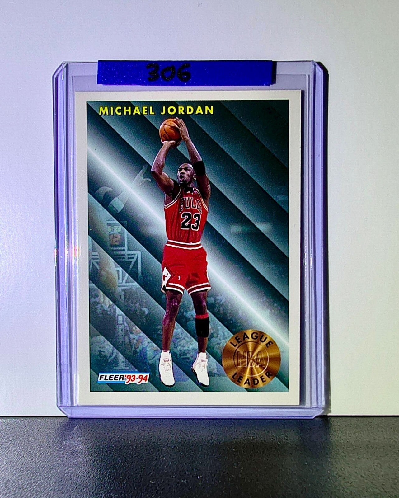 Michael Jordan 1993-94 Fleer League Leader #224 Basketball Card Chicago Bulls