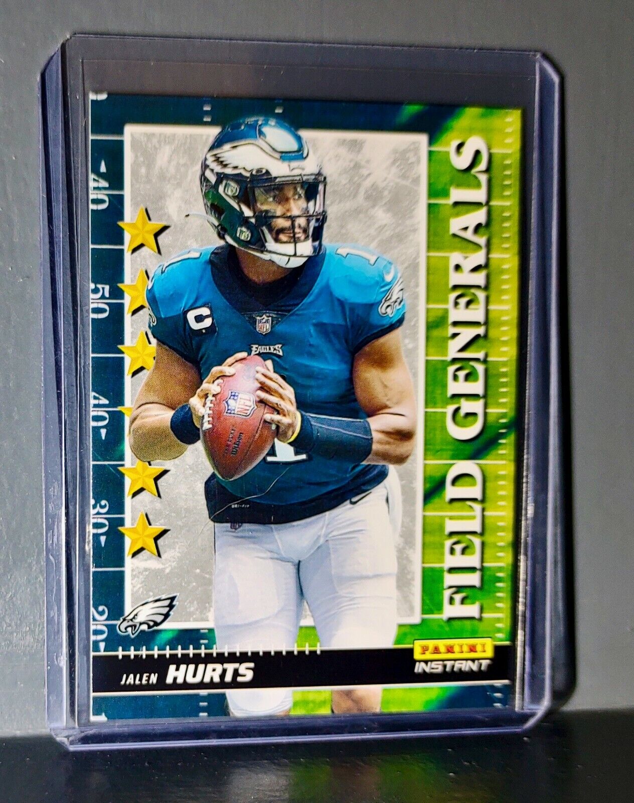 Jalen Hurts 2021 Panini NFL Field Generals #26 Rookie Card 1 of 2088 Eagles