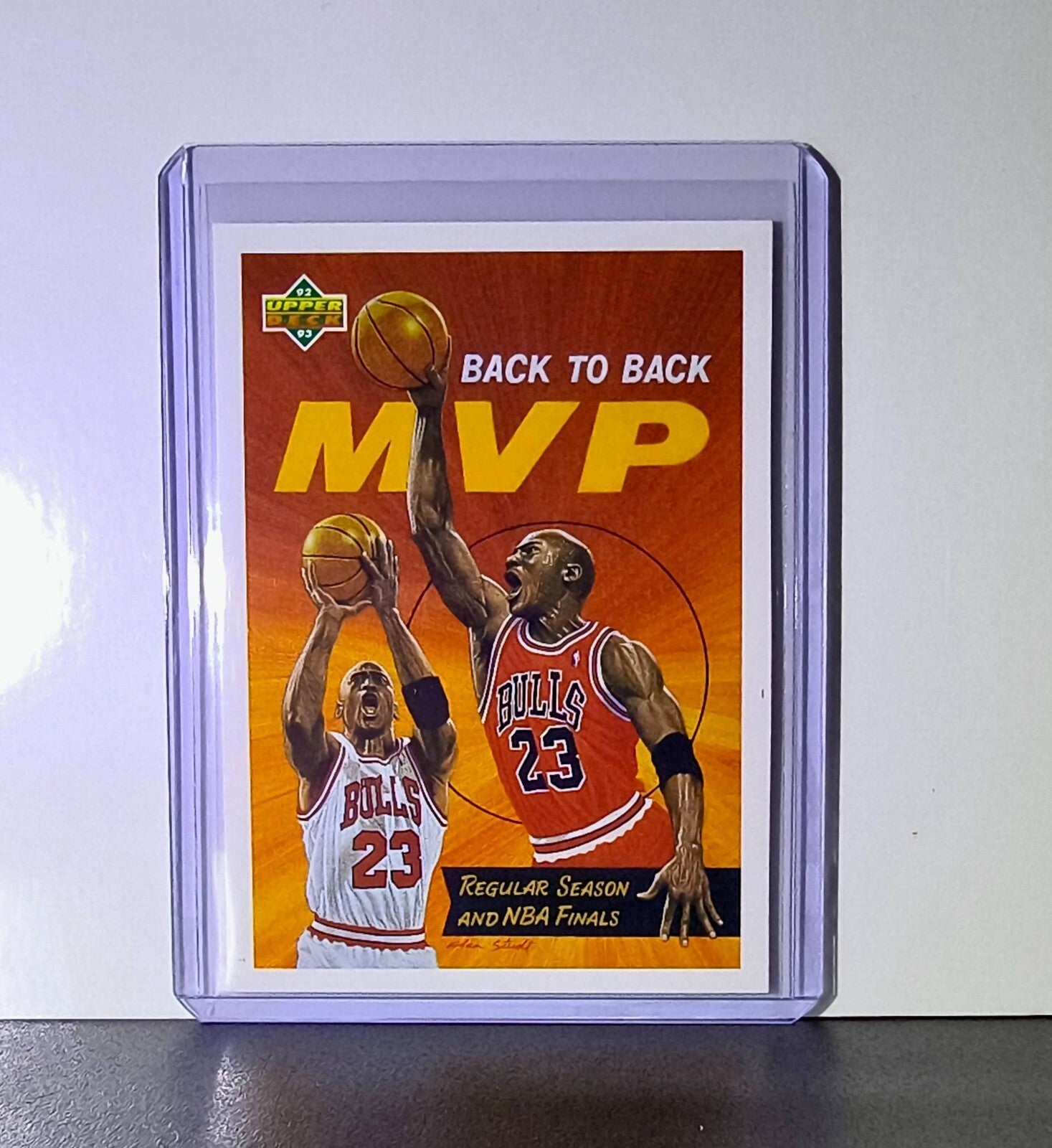 Michael Jordan 1992-93 Upper Deck Back to Back MVP Basketball Card Chicago Bulls