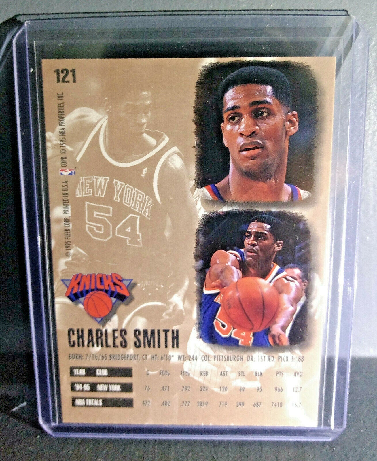 1995-96 Charles Smith Fleer Ultra #121 Basketball Card