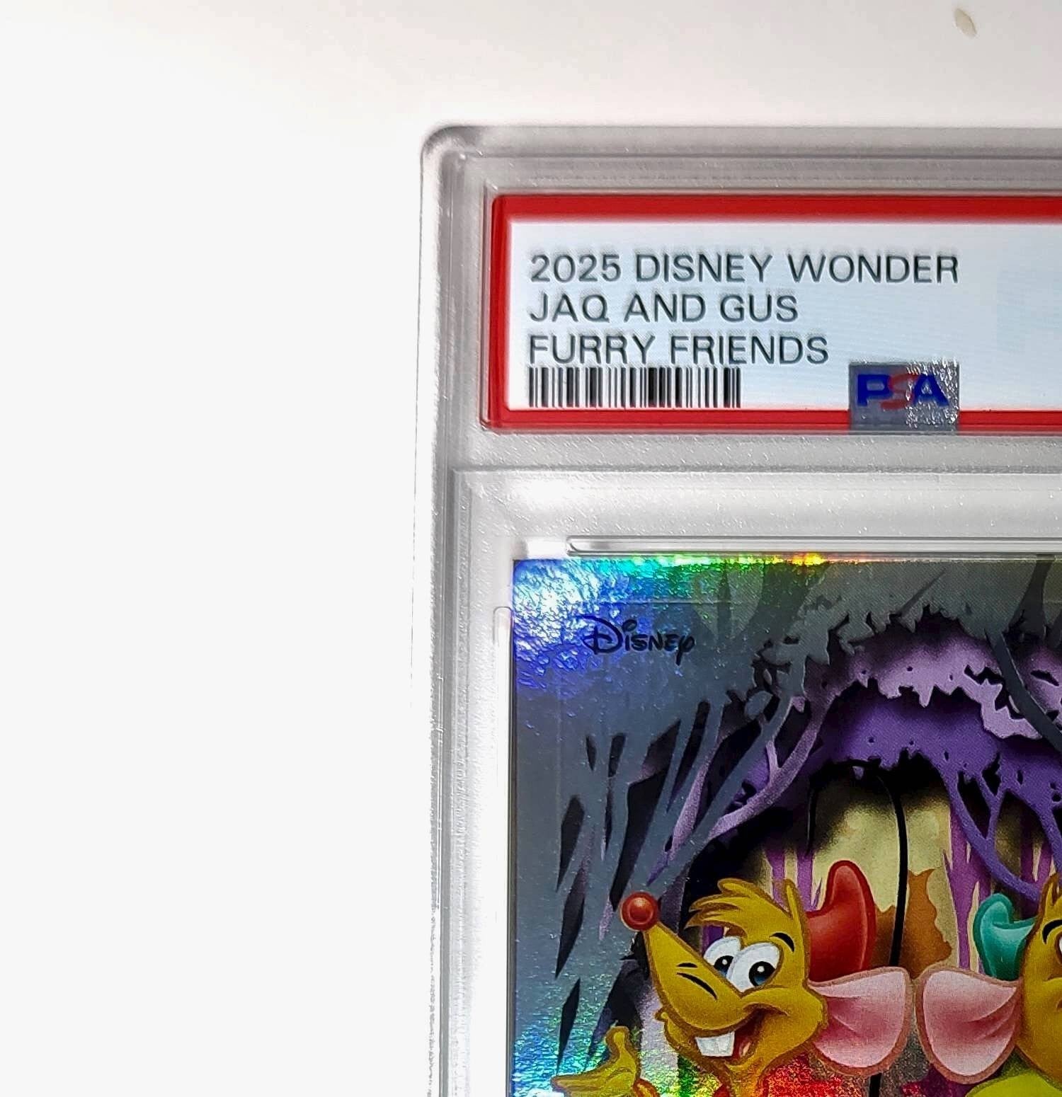 Jaq and Gus 2025 Topps Disney #FF-4 Furry Friends Card Cinderella PSA 8