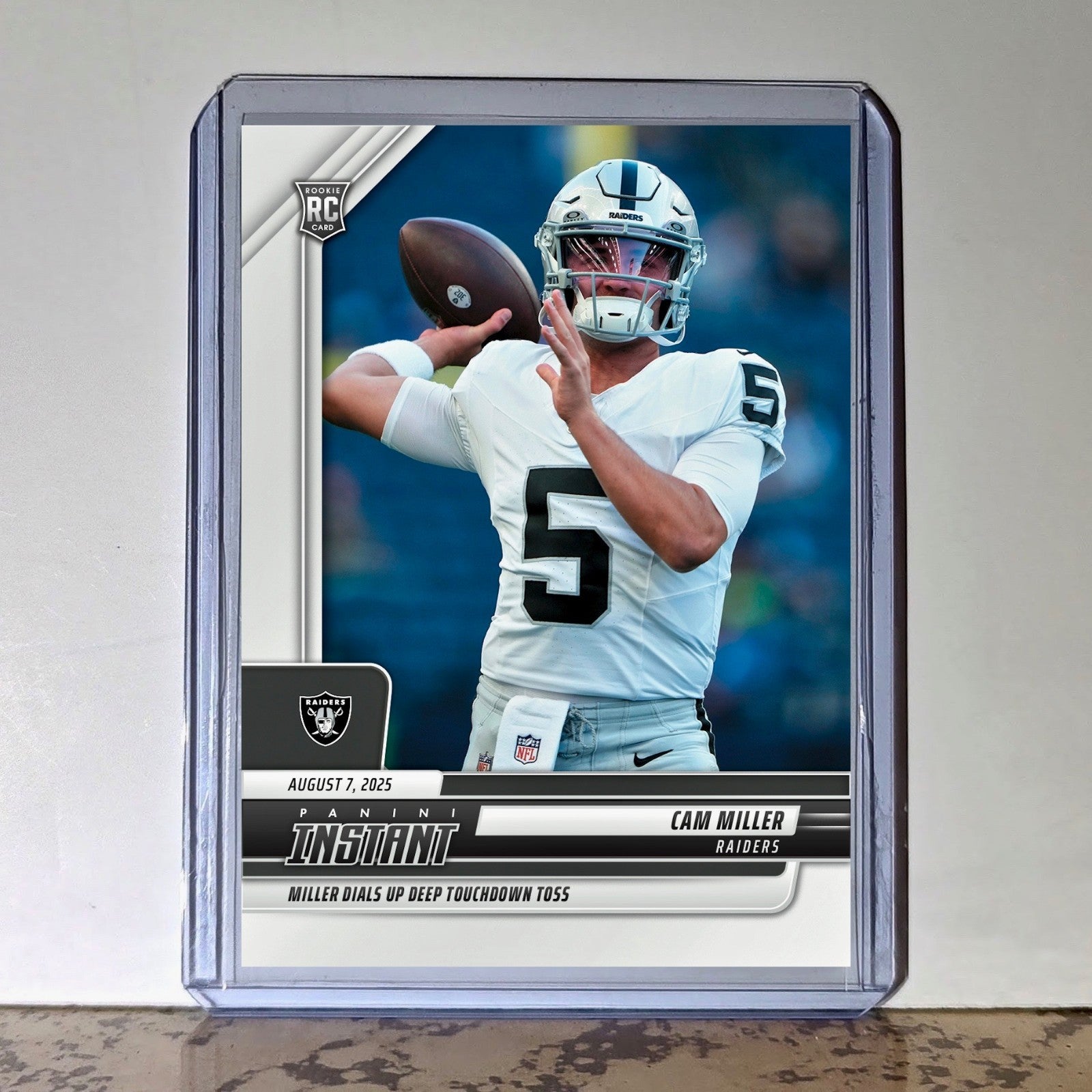 Cam Miller Rookie 2025 Panini NFL #6 Football Card Las Vegas Raiders PreSale