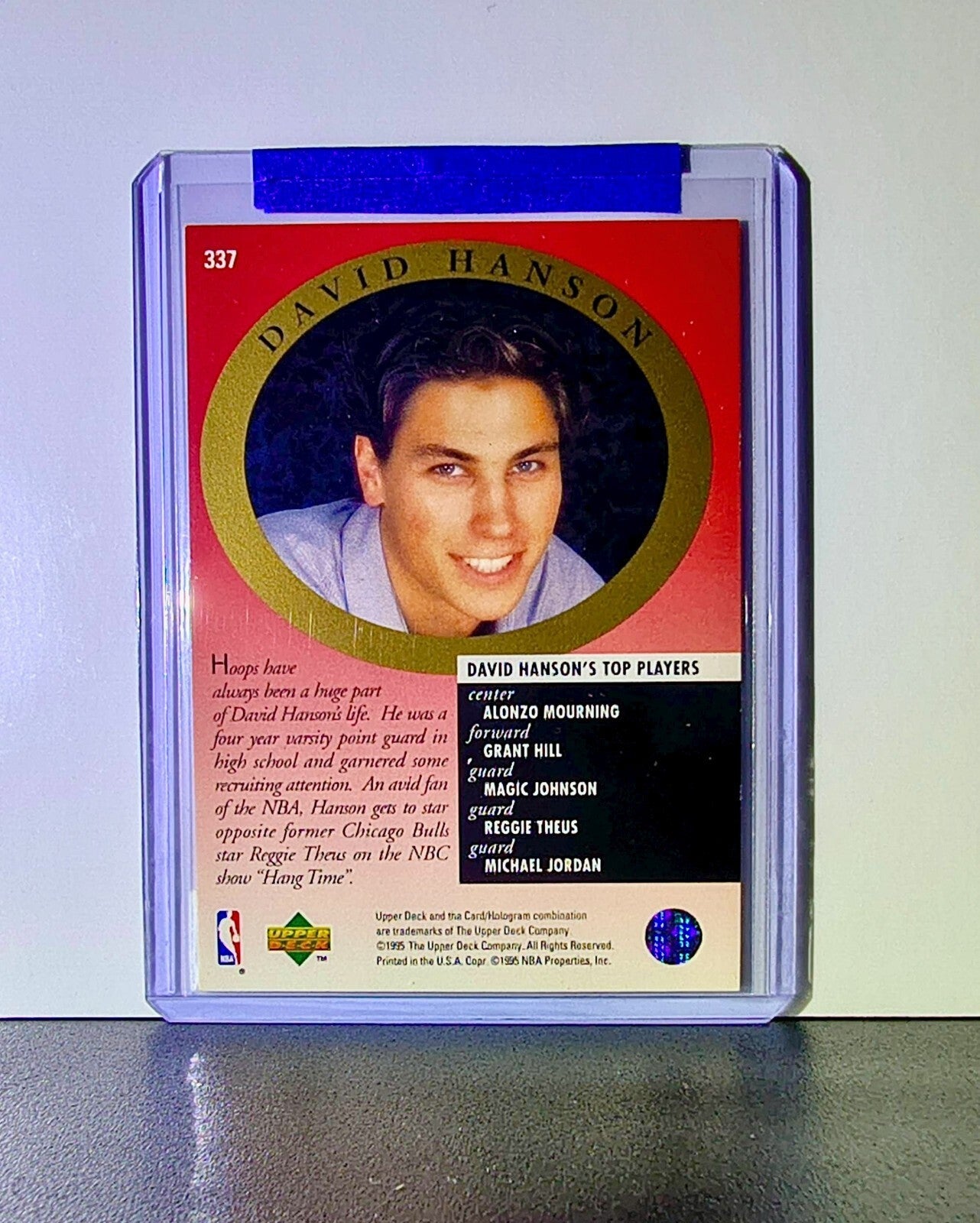 Michael Jordan 1995-96 Upper Deck Major Attractions #337 Card Chicago Bulls