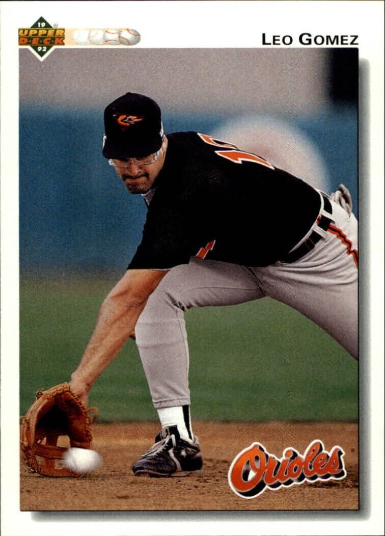 Leo Gomez 1992 Upper Deck MLB #161 Baseball Card Baltimore Orioles