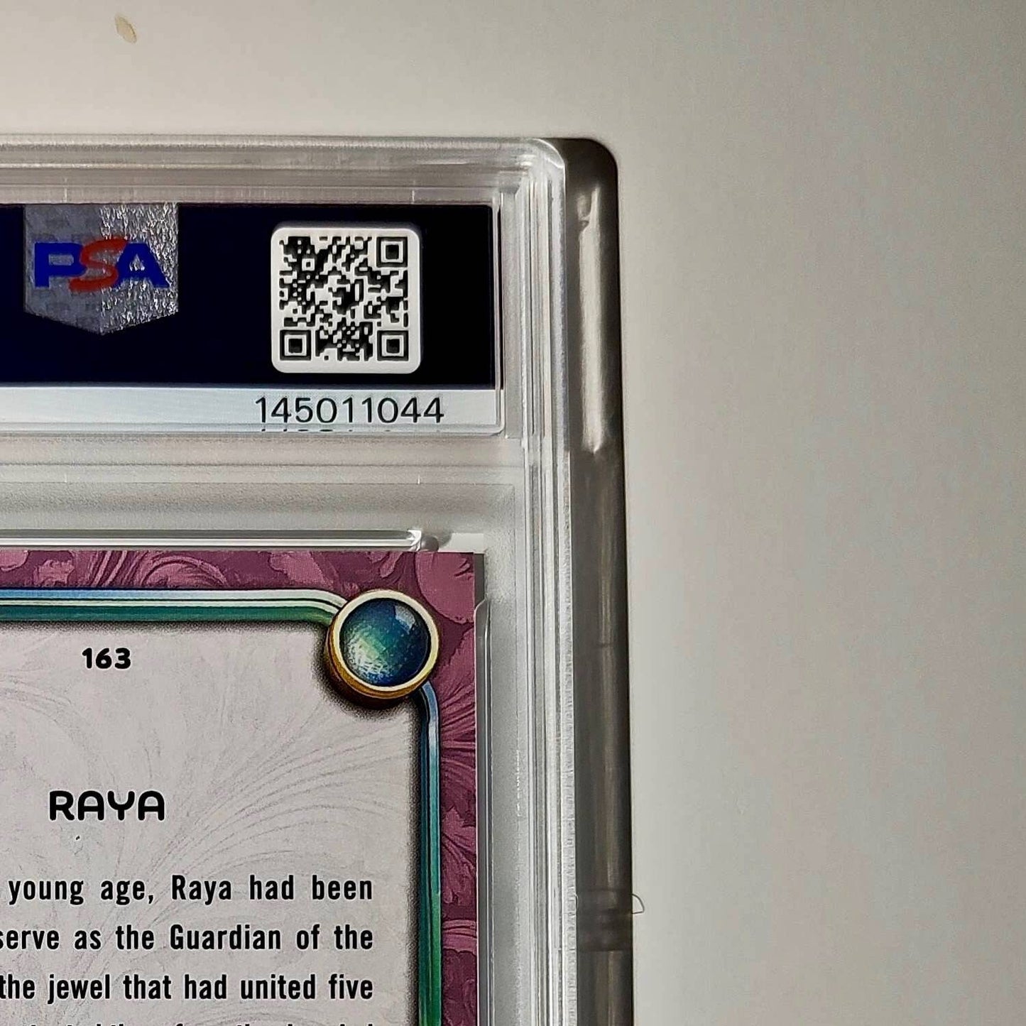 Raya 2025 Topps Disney Cartoon Princess #163 Raya and the Last Dragon PSA 10