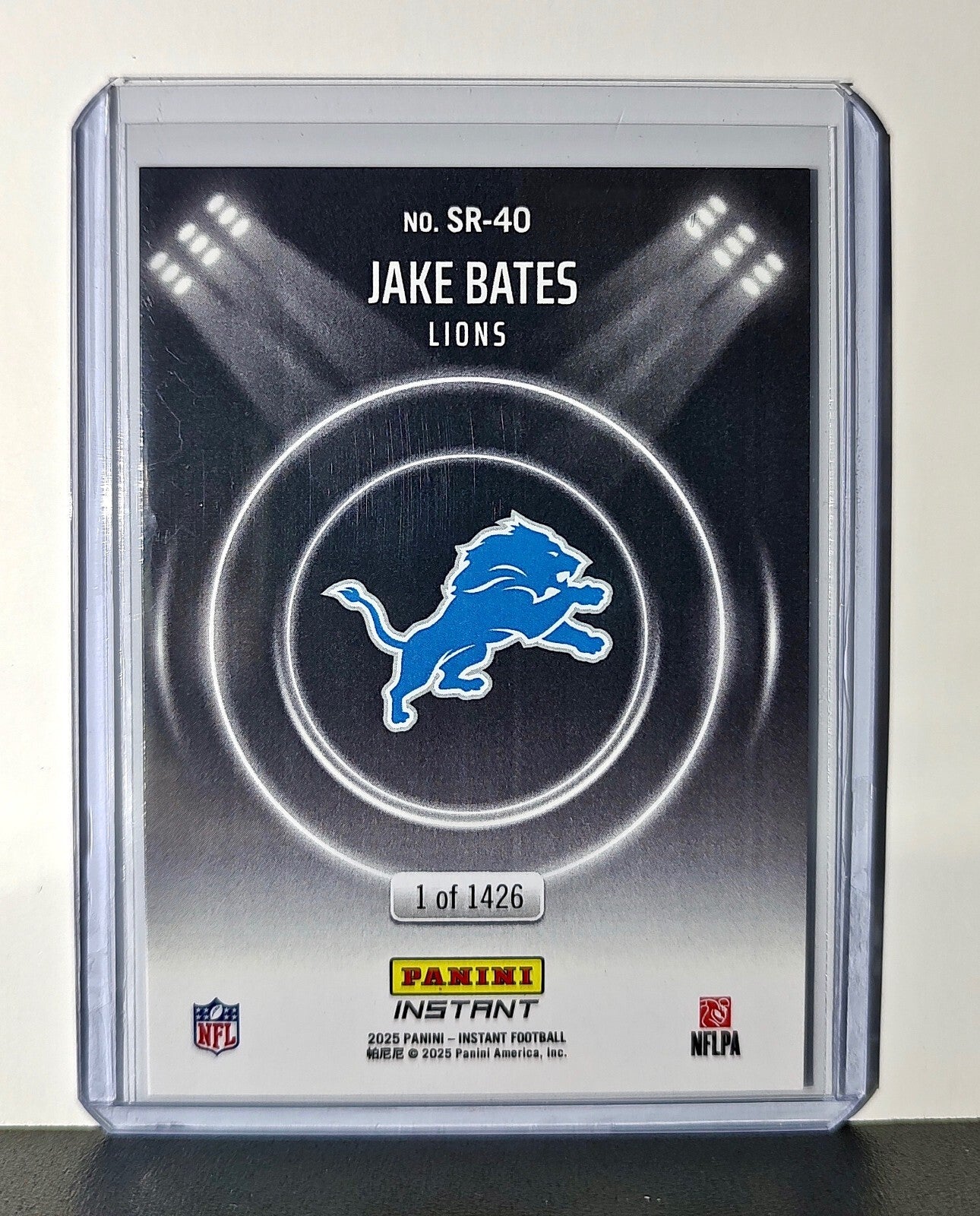 Jake Bates Rookie 2024 Panini Spotlight Rookies NFL #40 Card Lions 1 of 1426