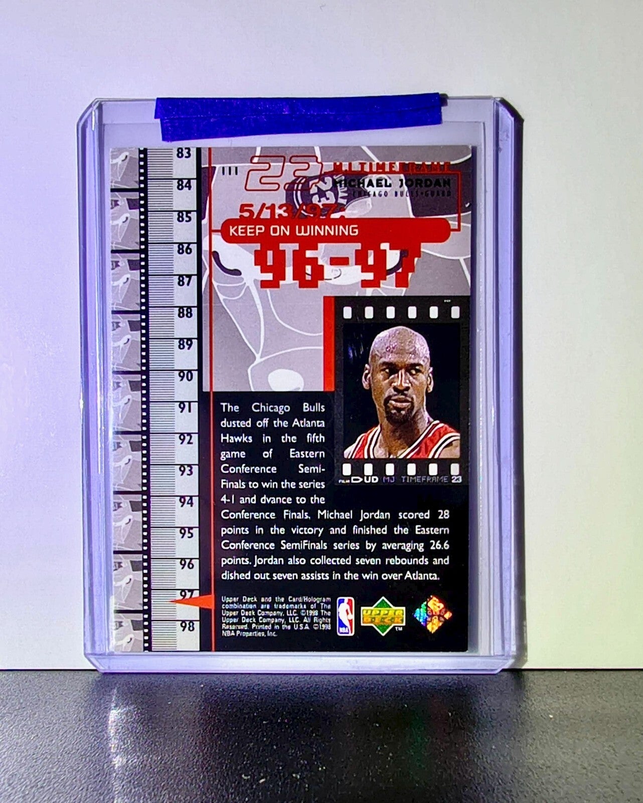 Michael Jordan 1998-99 Upper Deck MJ Timeframe #111 Basketball Card Bulls