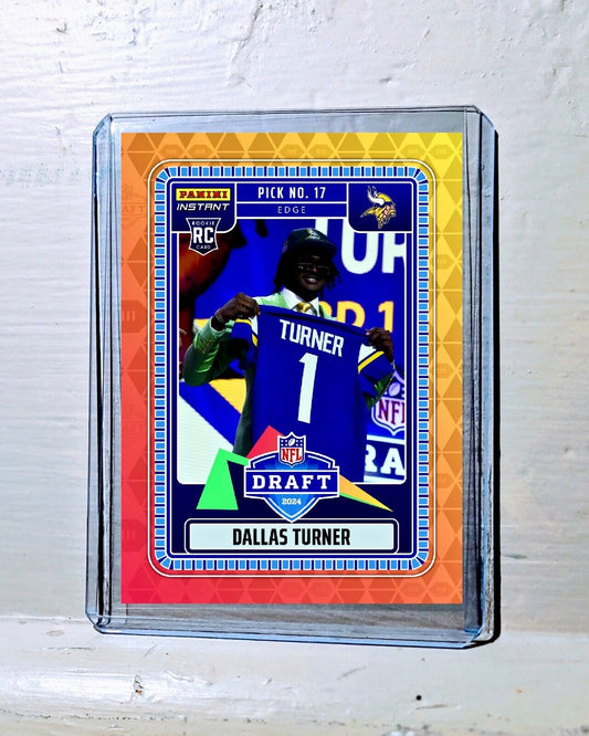 Dallas Turner 2024 Panini NFL #5 Draft Night Rookie Football Card 1 of 869