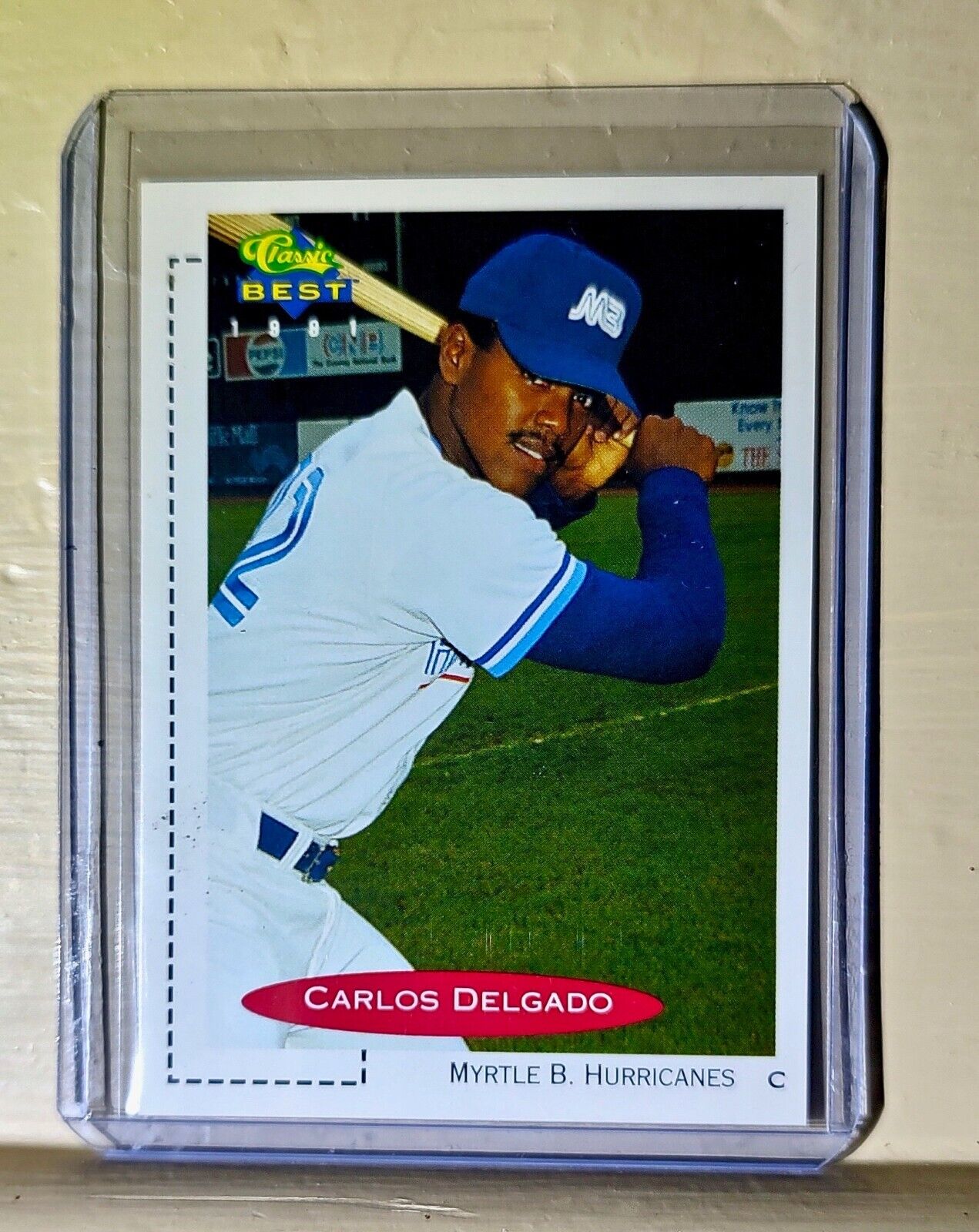 Carlos Delgado 1991 Classic #63 Baseball Card Myrtle Beach Hurricanes