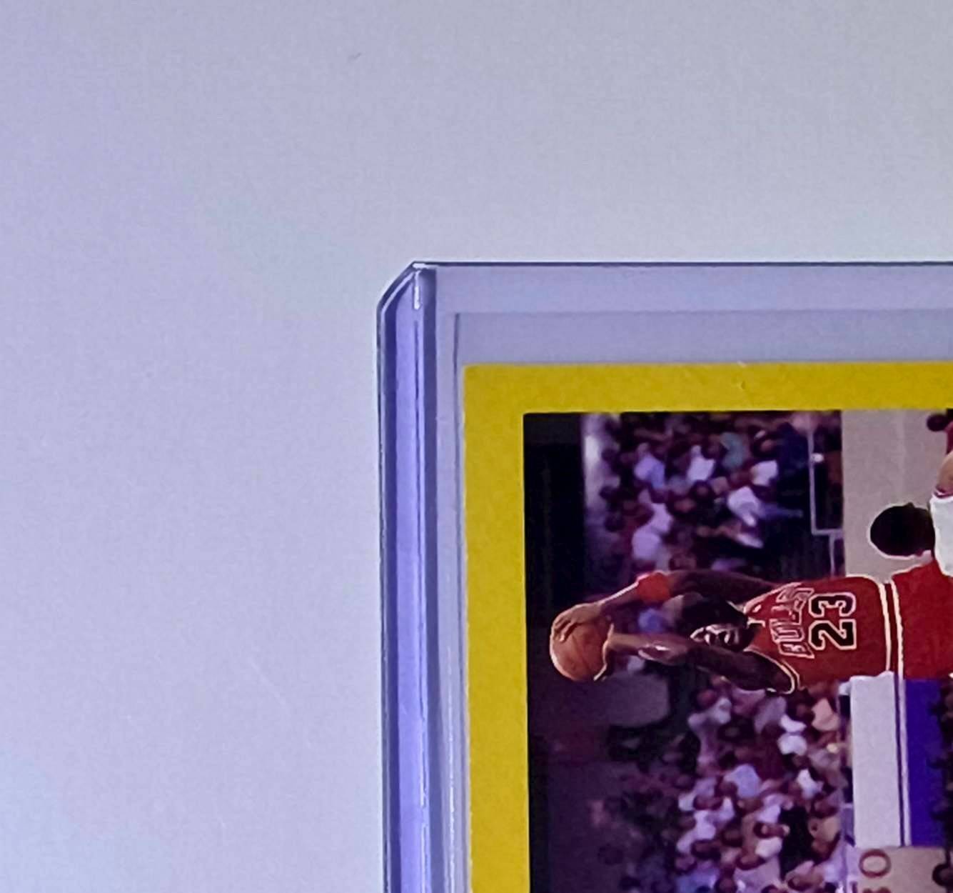 Michael Jordan Magic Johnson 1990-91 NBA Hoops Super Streaks #385 Card Bulls