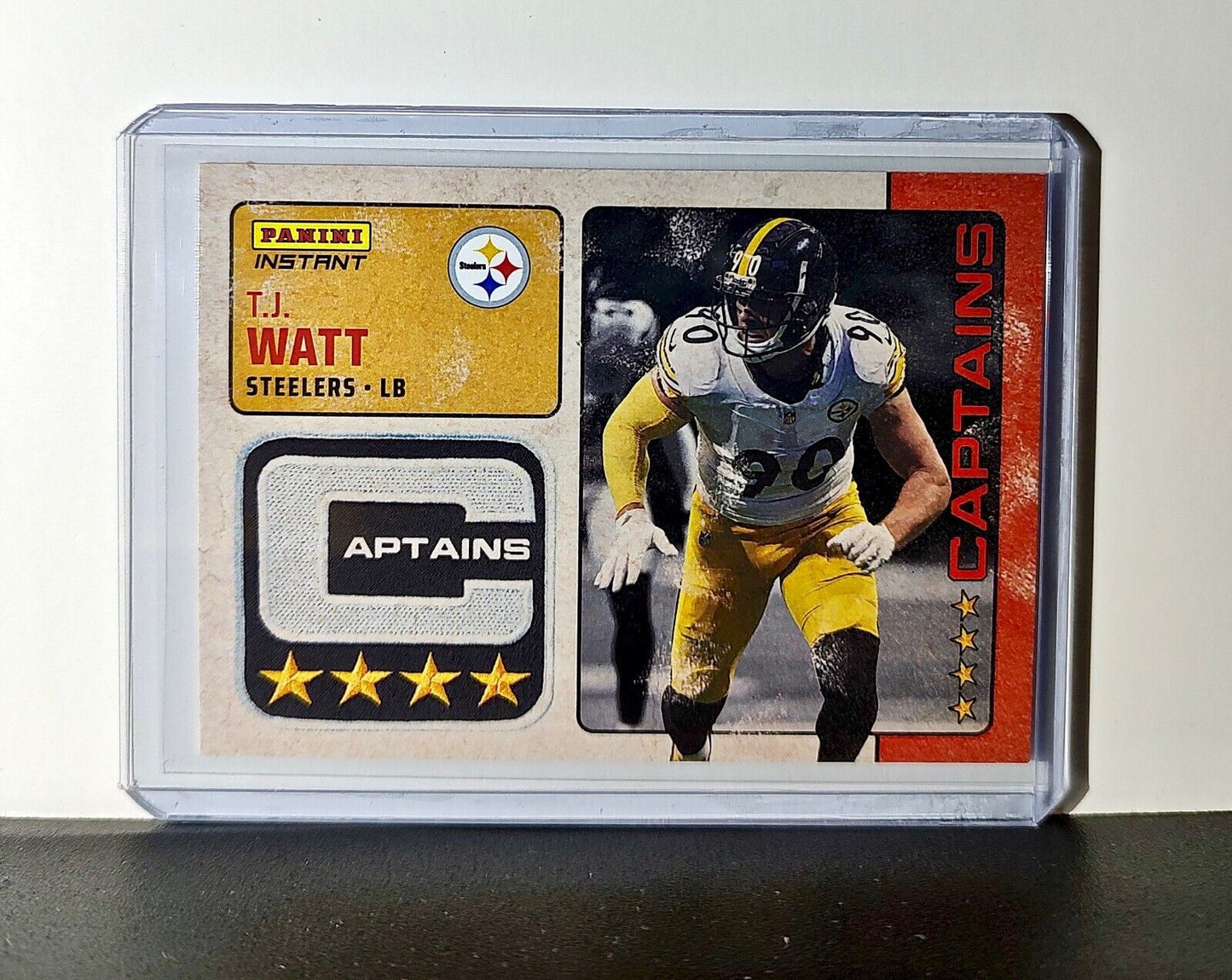 T.J. Watt 2024 Panini Captains NFL #25 Card Pittsburgh Steelers 1/351