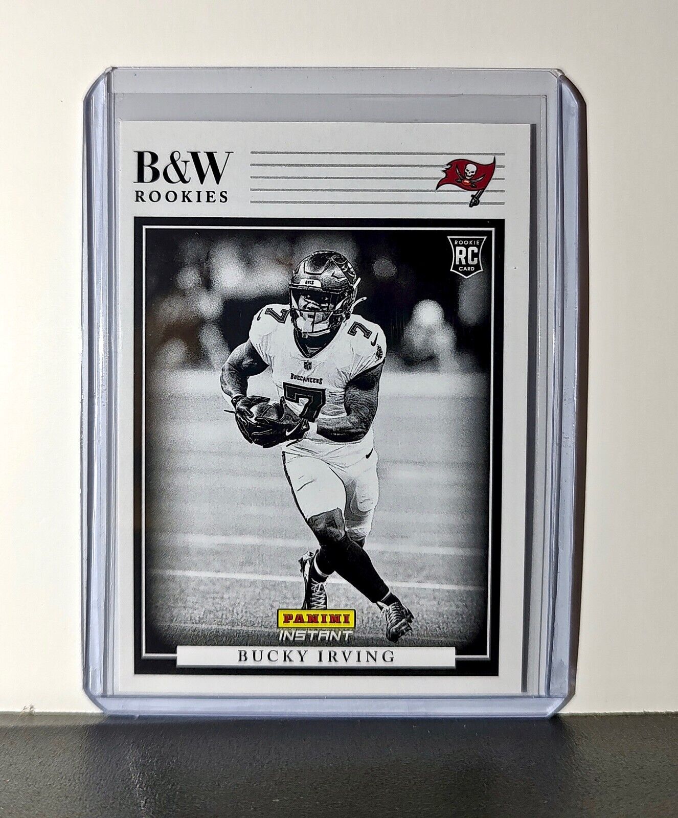 Bucky Irving 2024 Rookie Panini NFL #9 Black & White Rookies Buccaneers 1 of 680