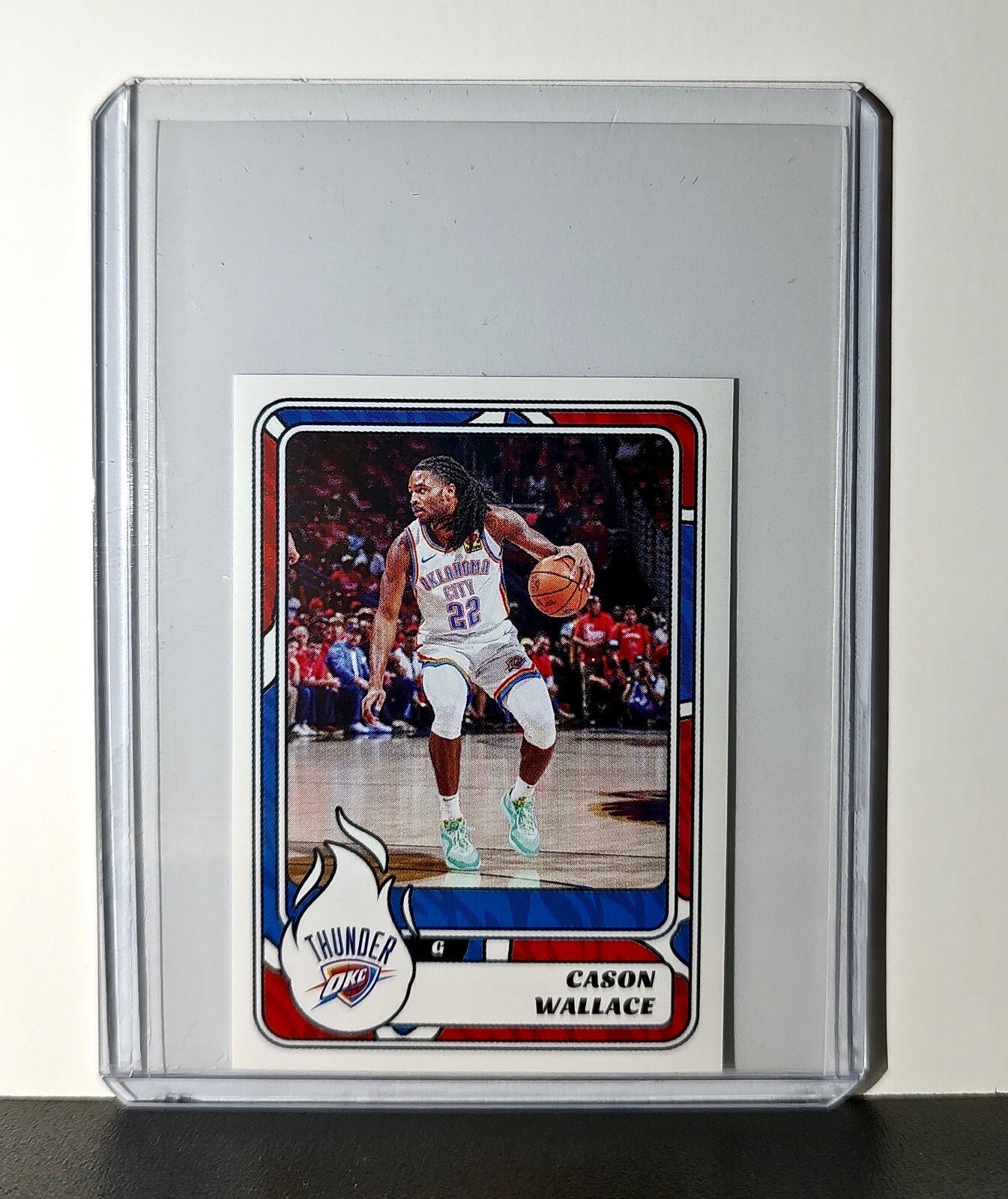 Cason Wallace 2024-25 Panini NBA #414 Sticker Card Oklahoma City Thunder