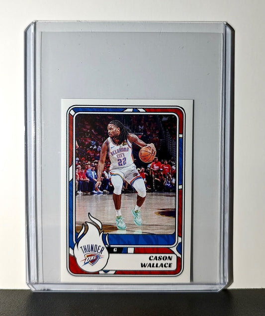 Cason Wallace 2024-25 Panini NBA #414 Sticker Card Oklahoma City Thunder