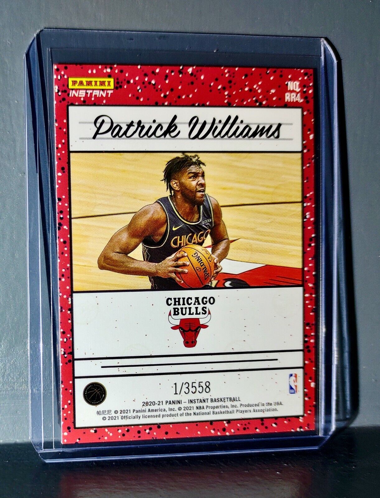 Patrick Williams 2020-2021 Panini NBA Instant #4 Rated Rookie Retro Card 1/3558