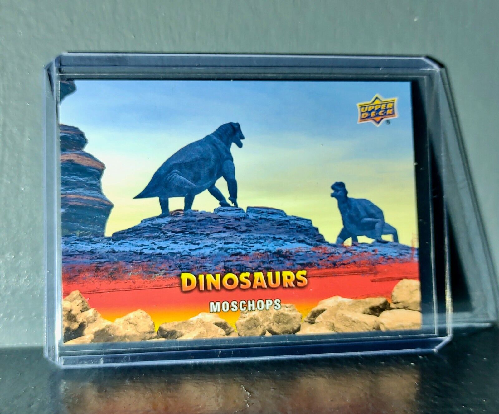 2015 Upper Deck Dinosaurs Moschops Extinction Red Parallel #20 Card