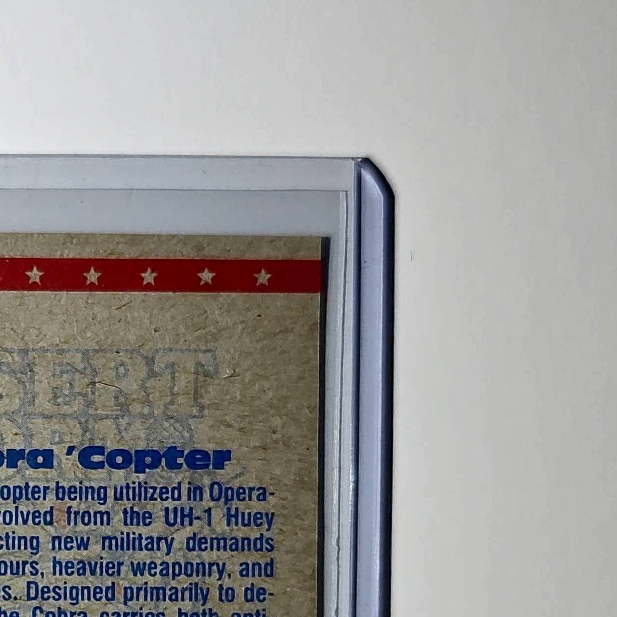Cobra Helicopter 1991 Topps Desert Storm #16 Card