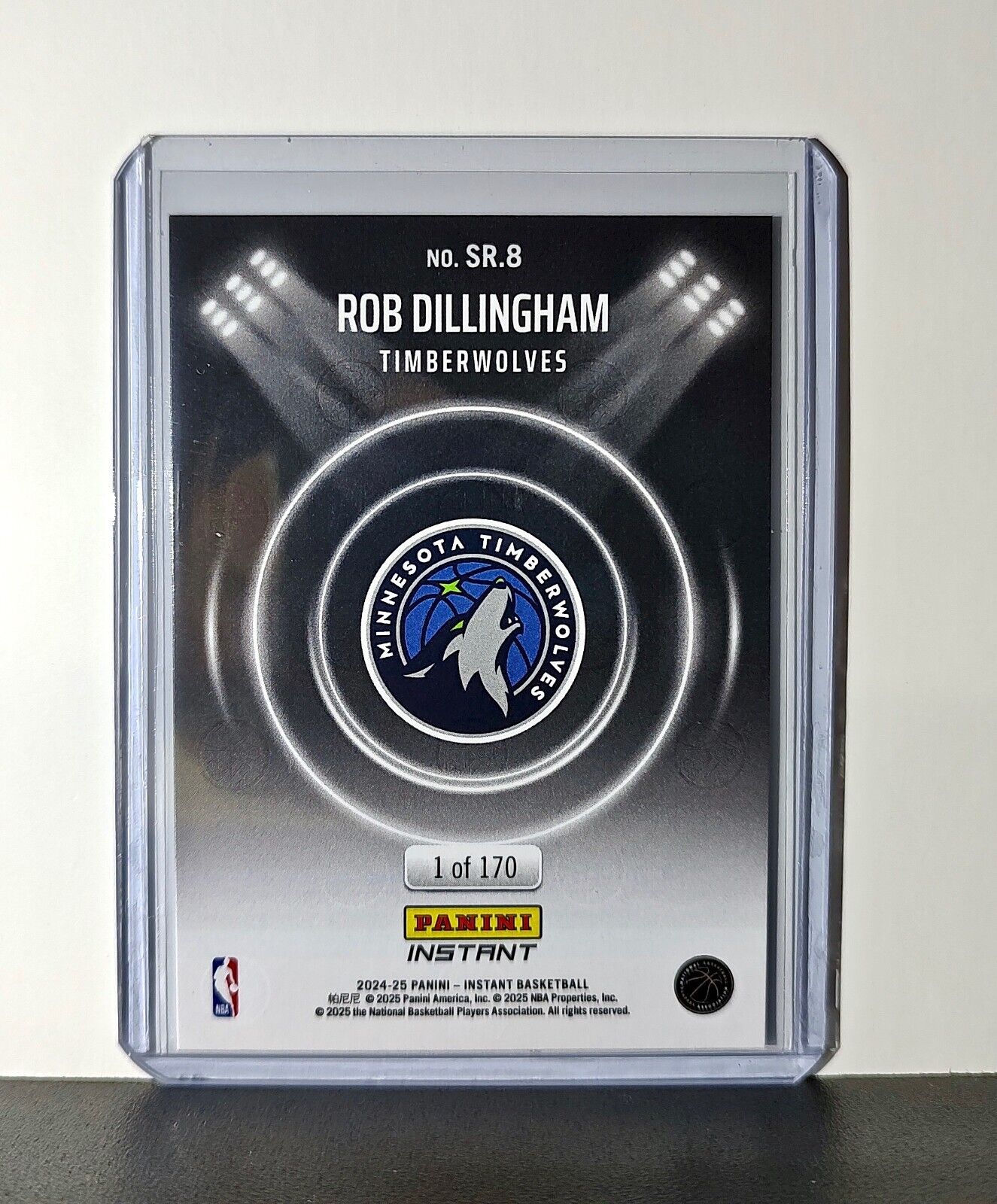 Rob Dillingham Rookie 2024-25 Panini Spotlight Rookies NBA #8 Wolves 1 of 170