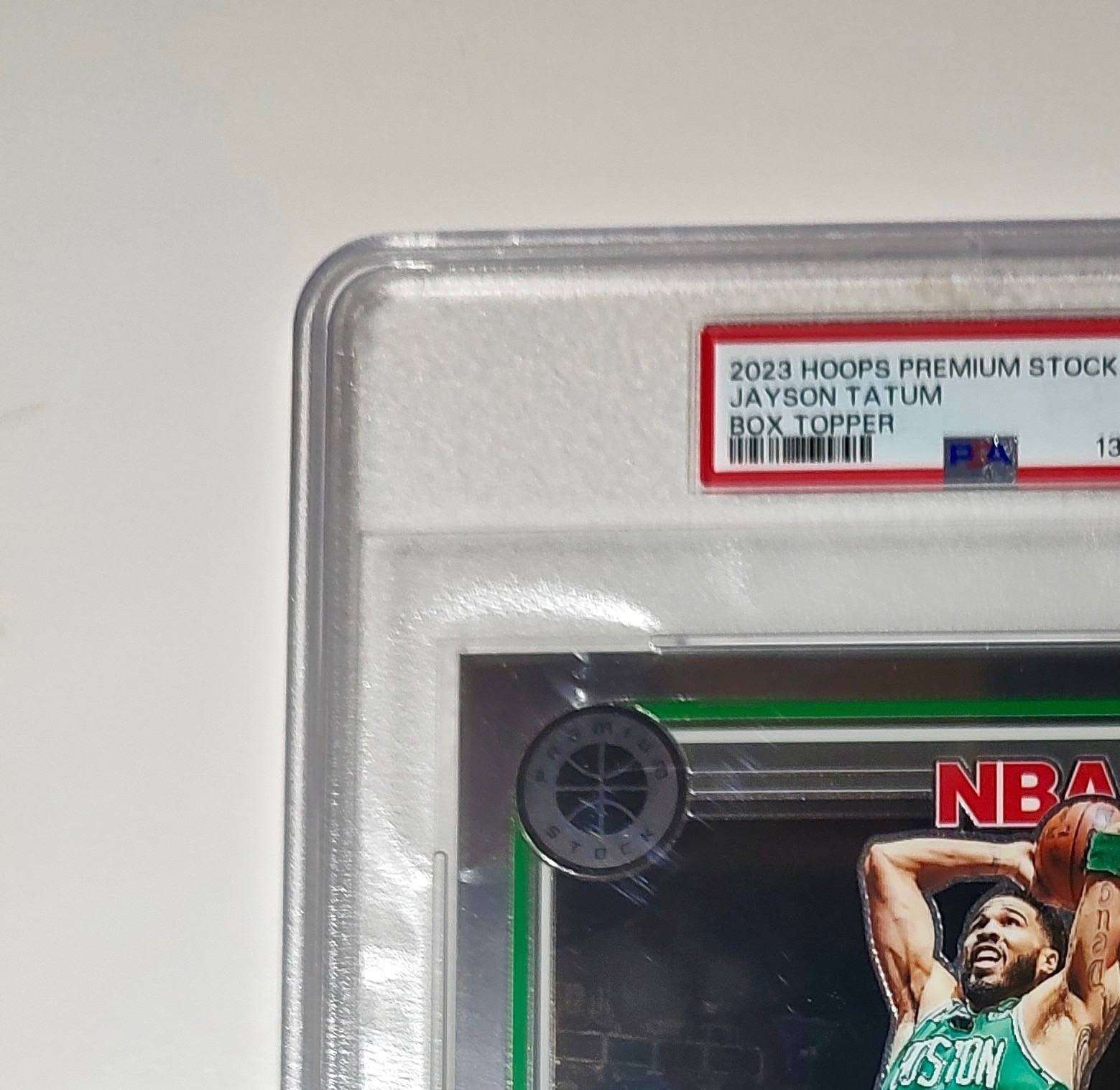 Jayson Tatum 2023 Panini Premium Stock NBA Hoops #9 Jumbo PSA 9 Mint