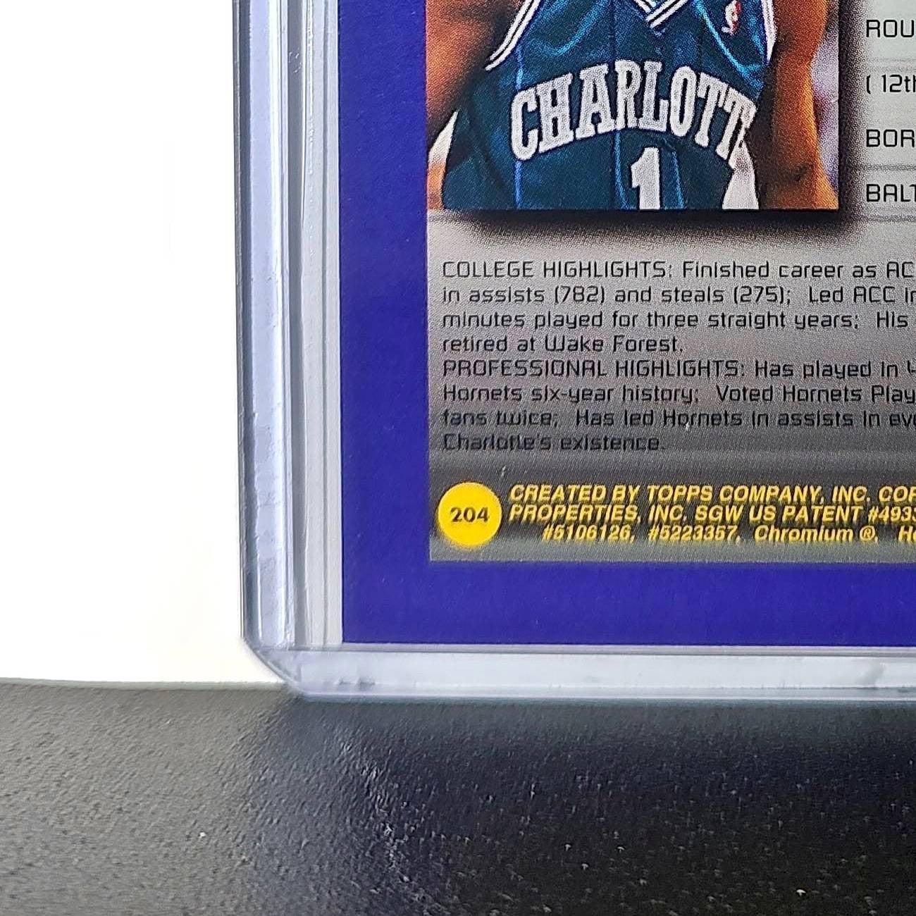 Muggsy Bogues 1994-95 Topps Finest #204 Collegiate Best