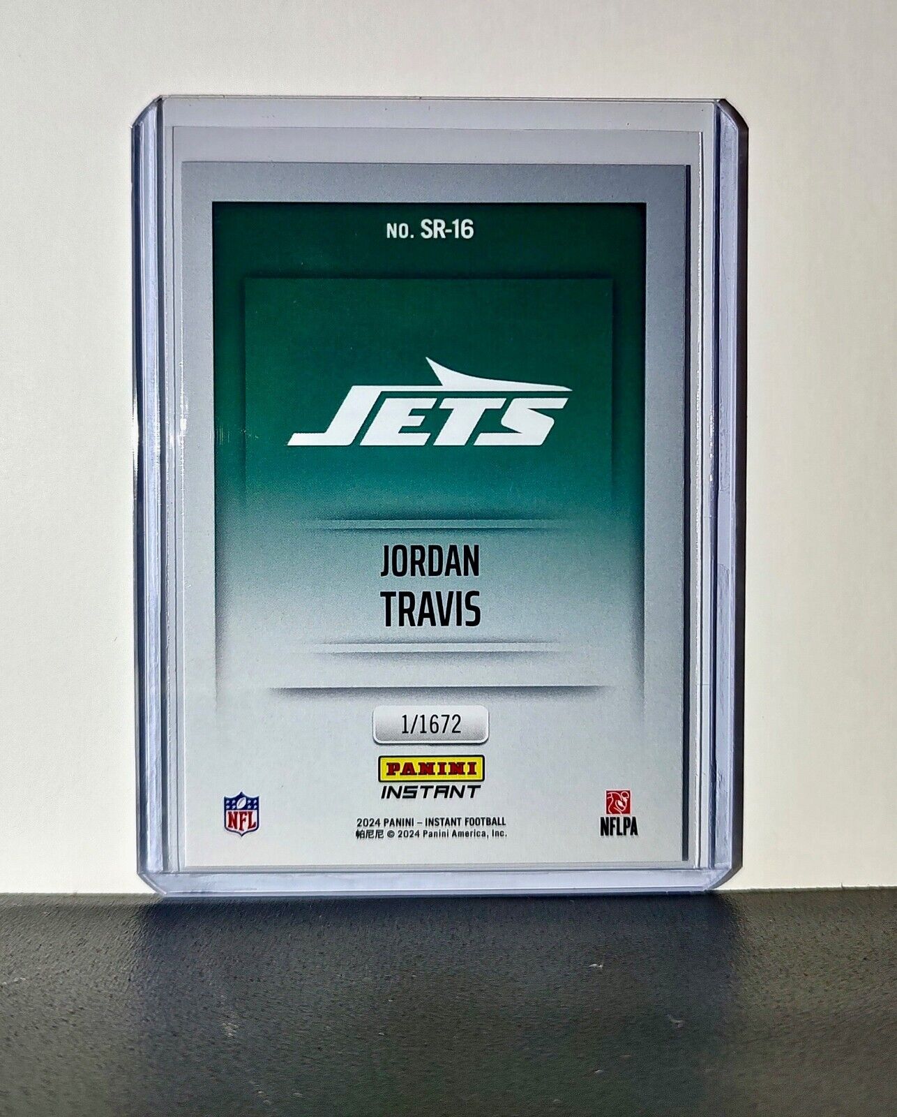 Jordan Travis 2024 Panini NFL Studio Rookies #16 Card New York Jets 1/1672