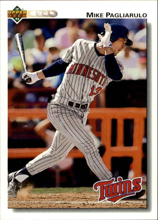 Mike Pagliarulo 1992 Upper Deck MLB #509 Baseball Card Minnesota Twins