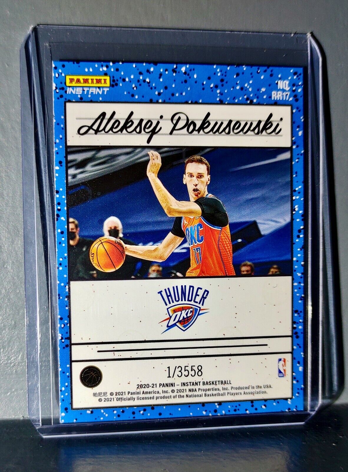 Aleksej Pokusevski 2020-2021 Panini NBA #17 Rated Rookie Retro Card 1/3558