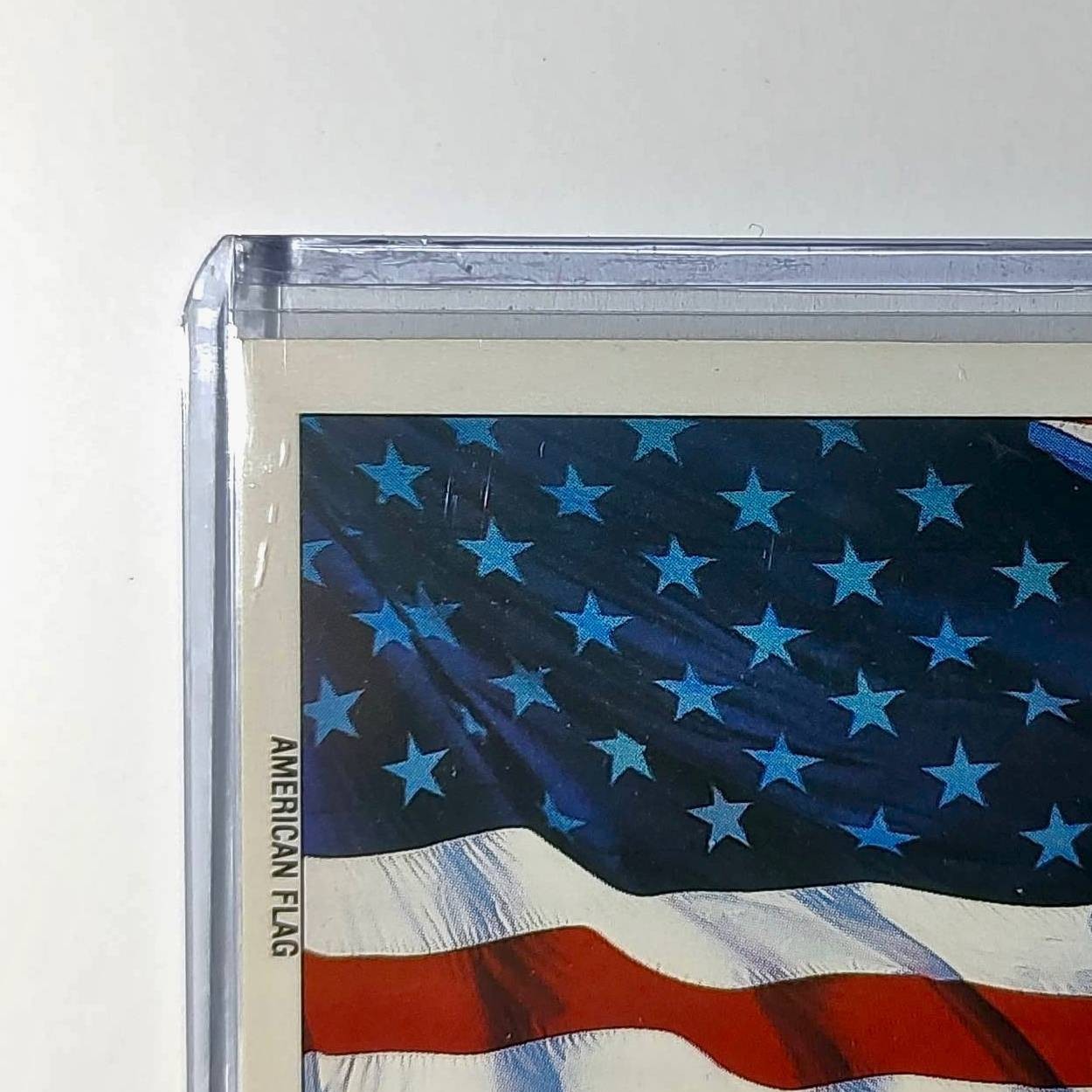 American Flag 1991 Topps Desert Storm #1 Sticker Card