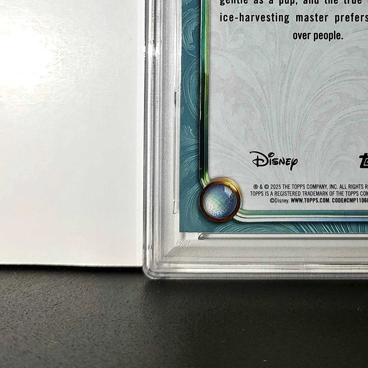 Sven 2025 Topps Disney Wonder #149 Diamond Card Frozen PSA 8