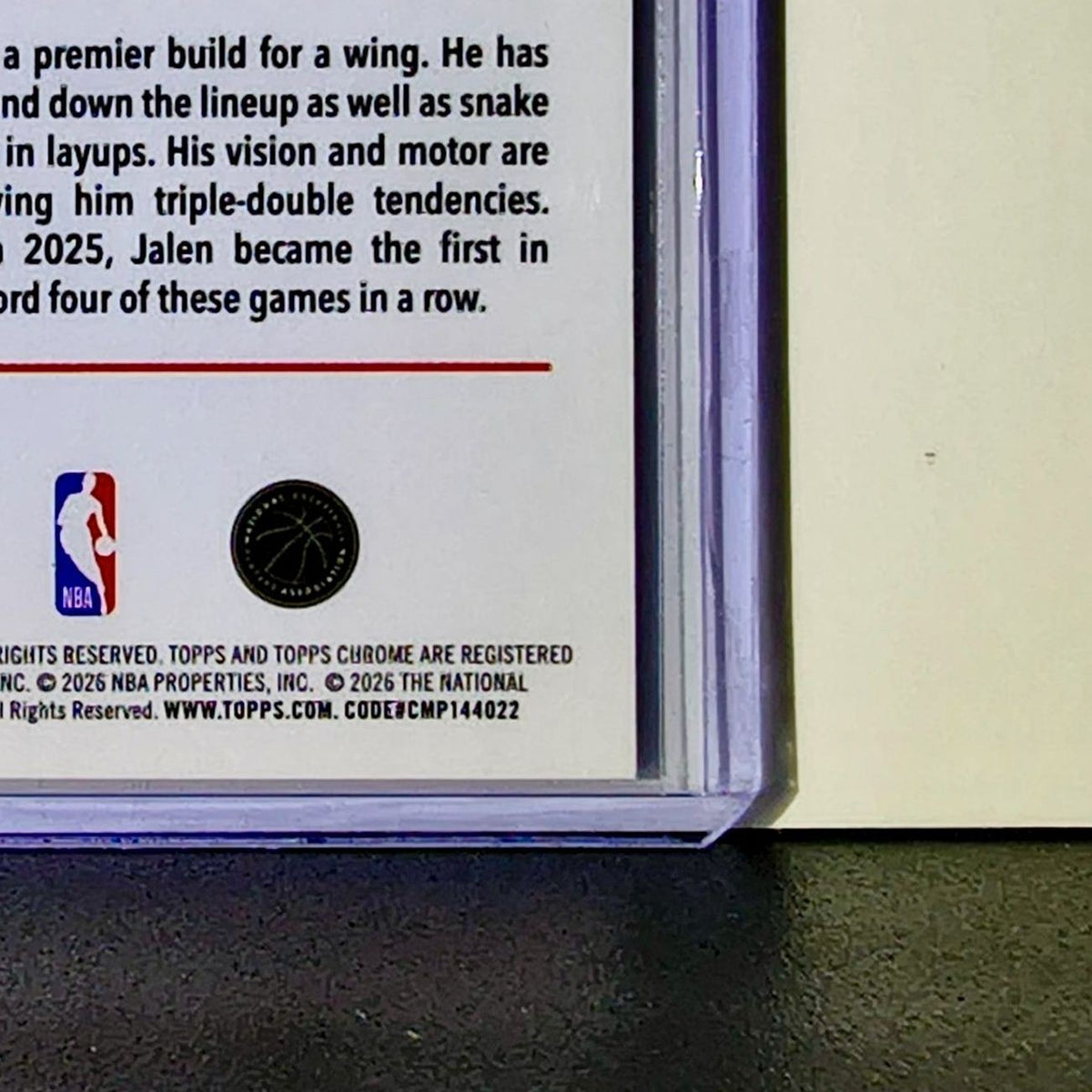 Jalen Johnson 2025-26 NBA Topps Chrome Update Refractor #49 Card Atlanta Hawks
