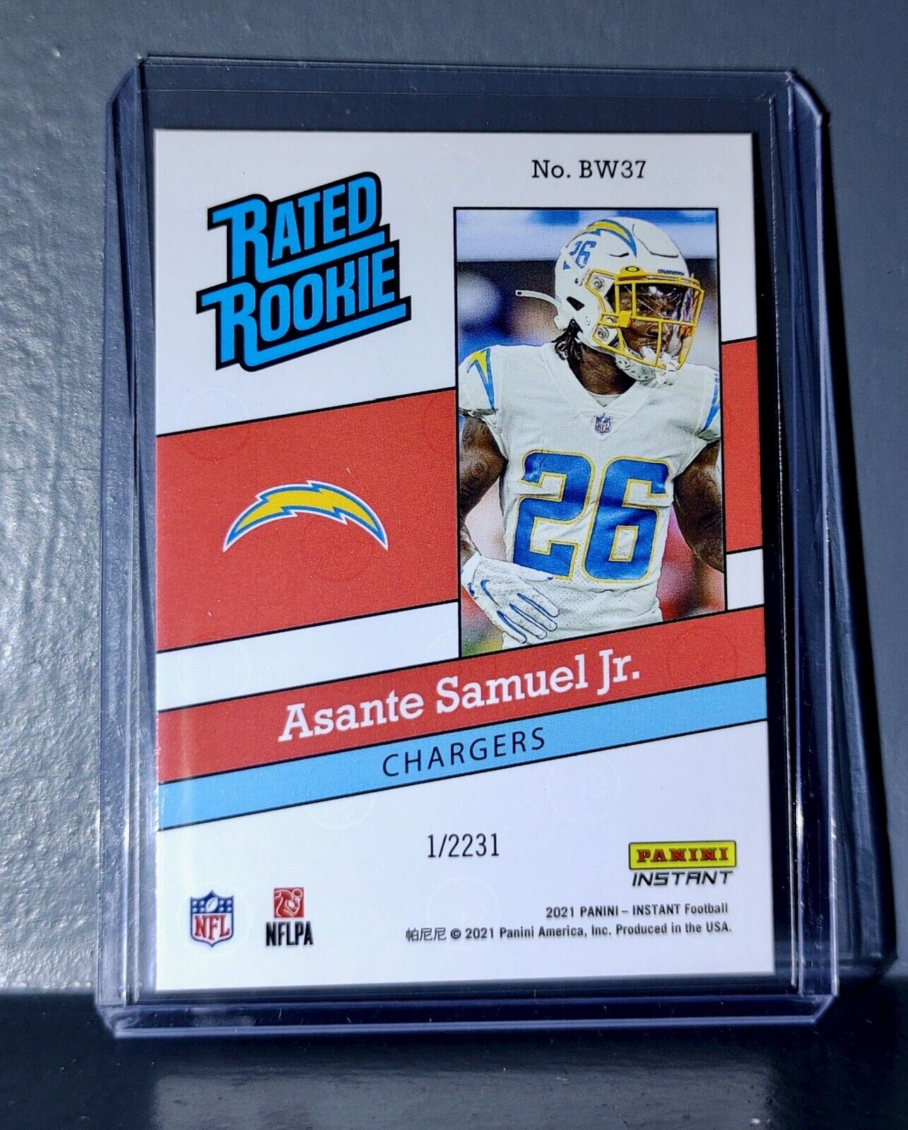 Asante Samuel Jr. 2021 Panini NFL Rated Rookie Retro #37 Rookie Card 1/2231