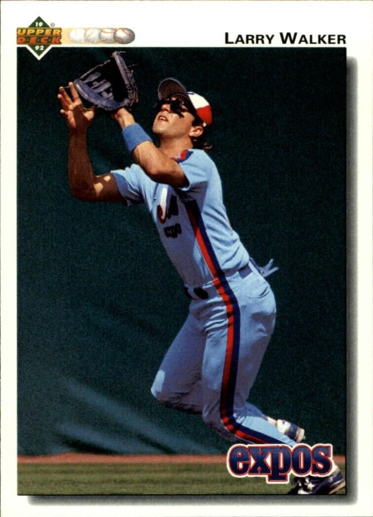 Larry Walker 1992 Upper Deck MLB #249 Baseball Card Montreal Expos