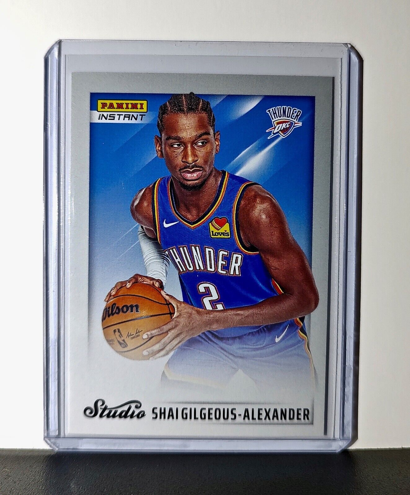 Shai Gilgeous-Alexander 2024-25 Panini NBA Studio #10 Card OC Thunder 1/275