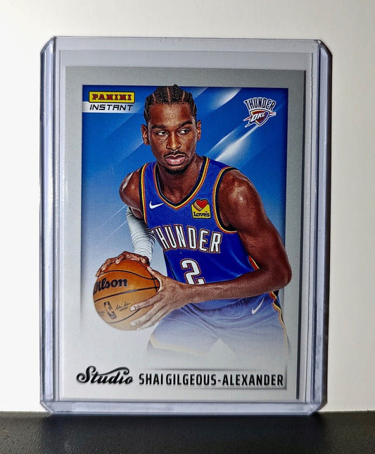 Shai Gilgeous-Alexander 2024-25 Panini NBA Studio #10 Card OC Thunder 1/275