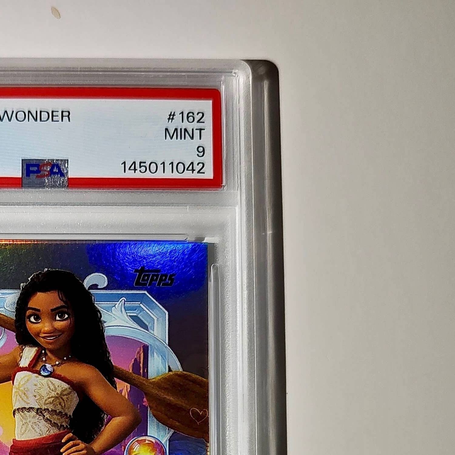 Moana 2025 Topps Disney Cartoon Princess #162 Card Moana PSA 9