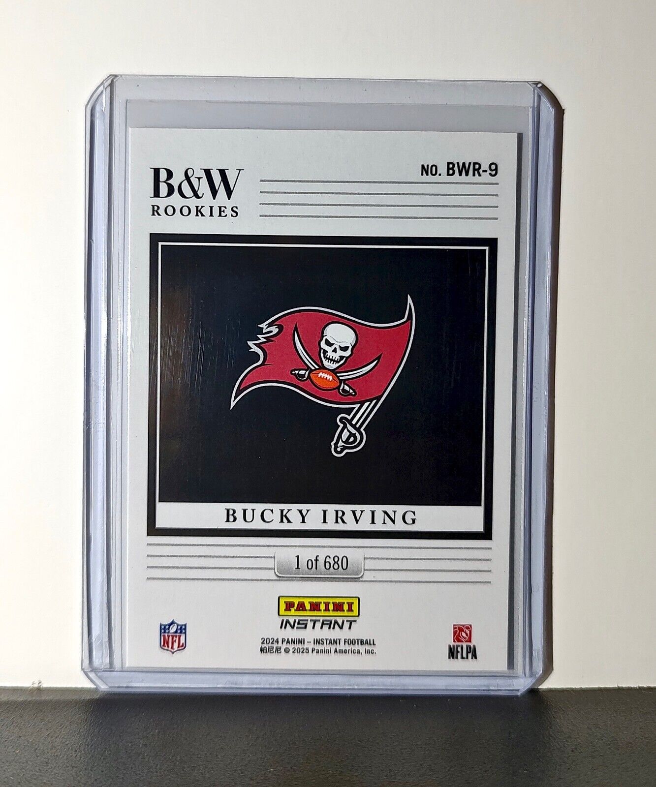 Bucky Irving 2024 Rookie Panini NFL #9 Black & White Rookies Buccaneers 1 of 680