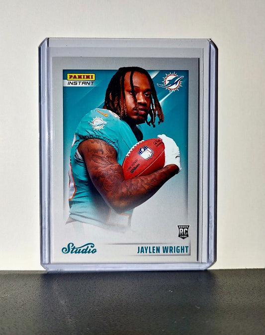 Jaylen Wright 2024 Panini NFL #12 Studio Rookies Card Miami Dolphins 1/1672