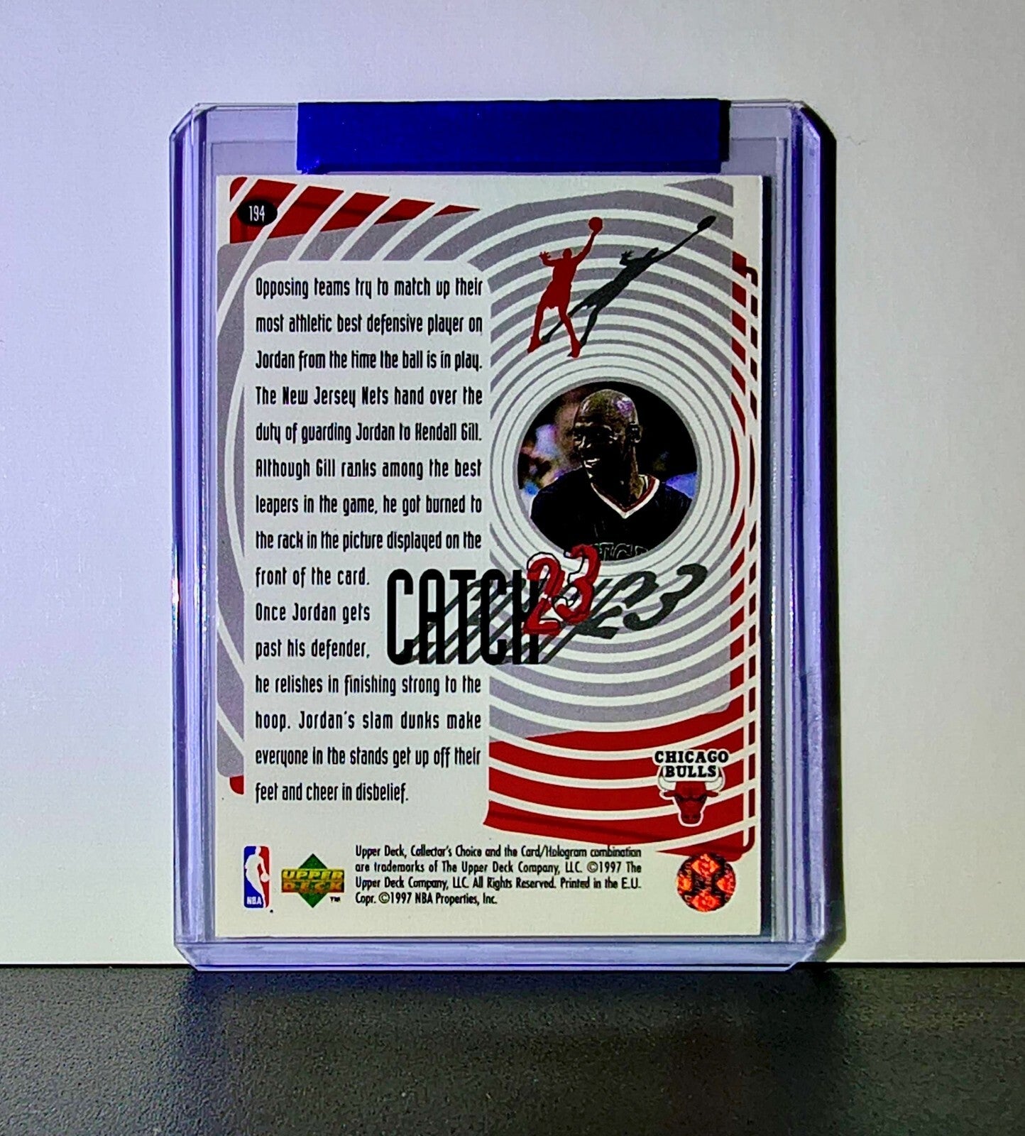 Michael Jordan 1997-98 Upper Deck Collector's Choice Catch 23 #194 Card Bulls