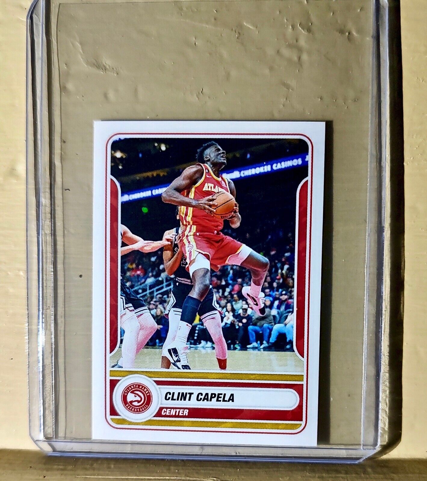 2023-24 Clint Capela Panini NBA Basketball #105 Sticker Atlanta Hawks