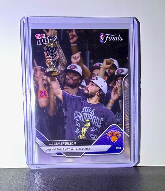 Jalen Brunson 2025-26 Topps Now #339 NBA Finals MVP New York Knicks