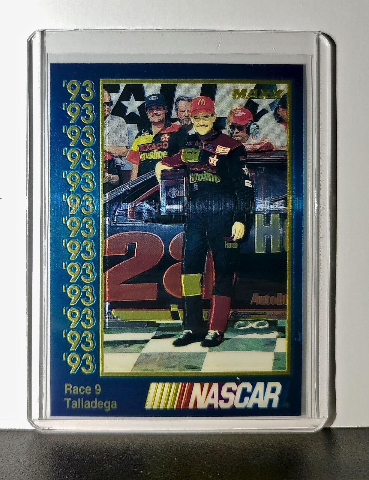 Race 9 Talledega YR 1993 Maxx Premier Plus Racing #187 NASCAR Card Robert Yates