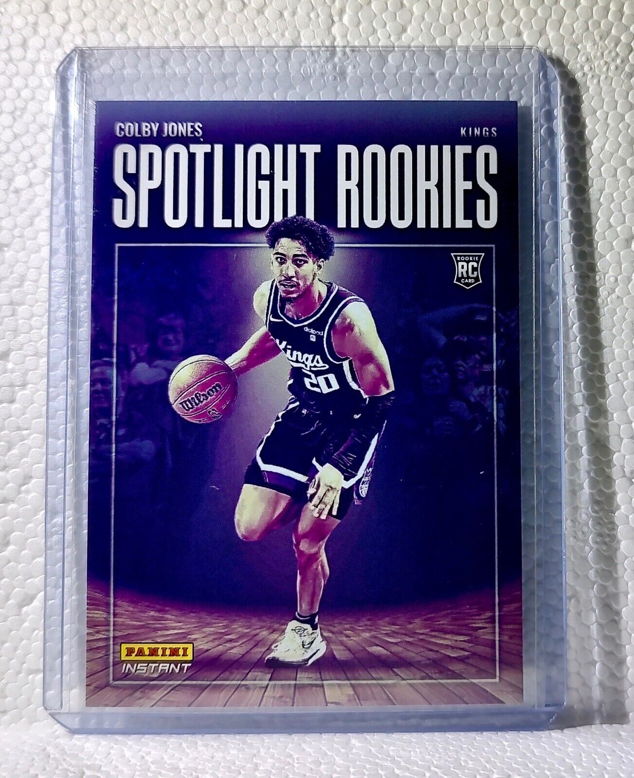 Colby Jones 2023-24 Panini #33 NBA Spotlight Rookies Basketball Card Kings 1/209