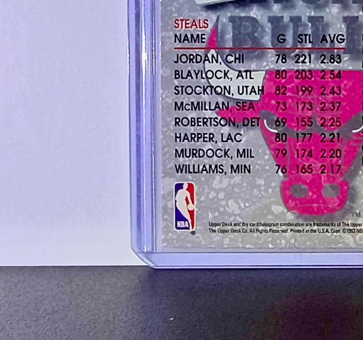 Michael Jordan 1992-93 Upper Deck Season Leaders #171 Card Chicago Bulls