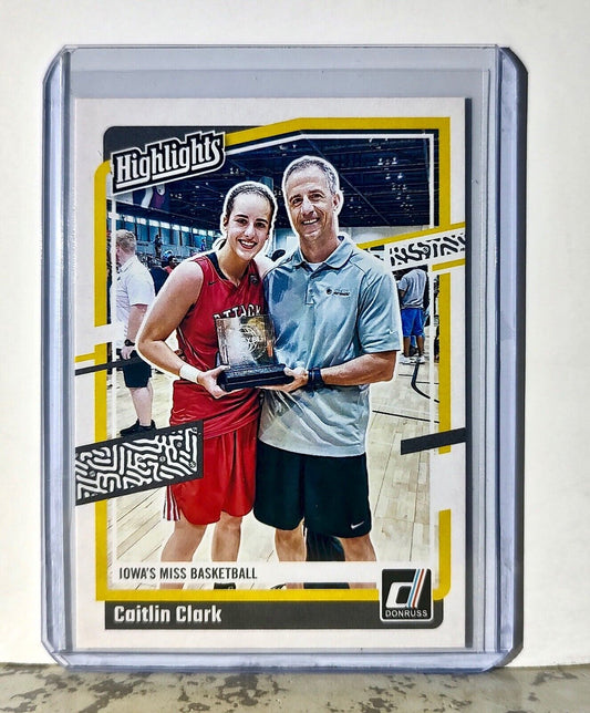 2024 Caitlin Clark Panini Donruss #H4 Highlights Basketball Card Iowa Hawkeyes