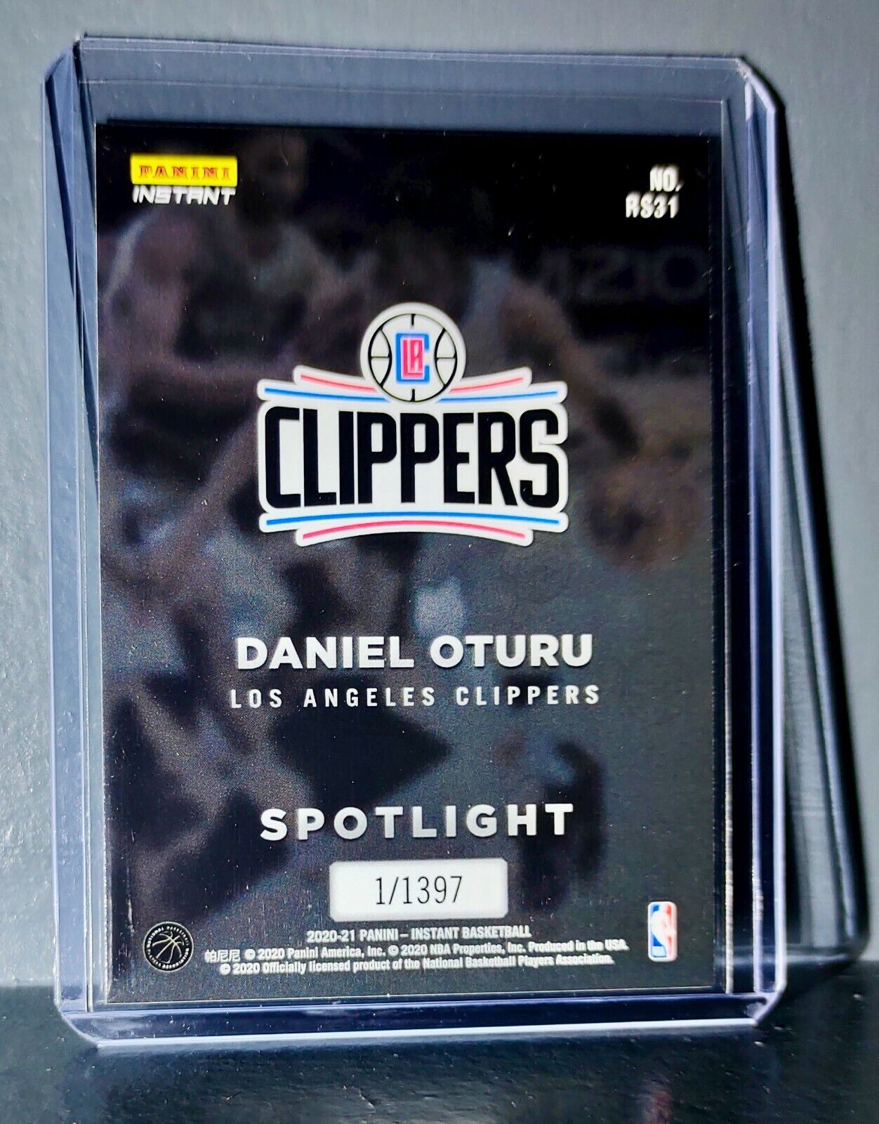 Daniel Oturu Rookie Spotlight 2020-21 Panini NBA #31 Basketball Card 1 of 1397