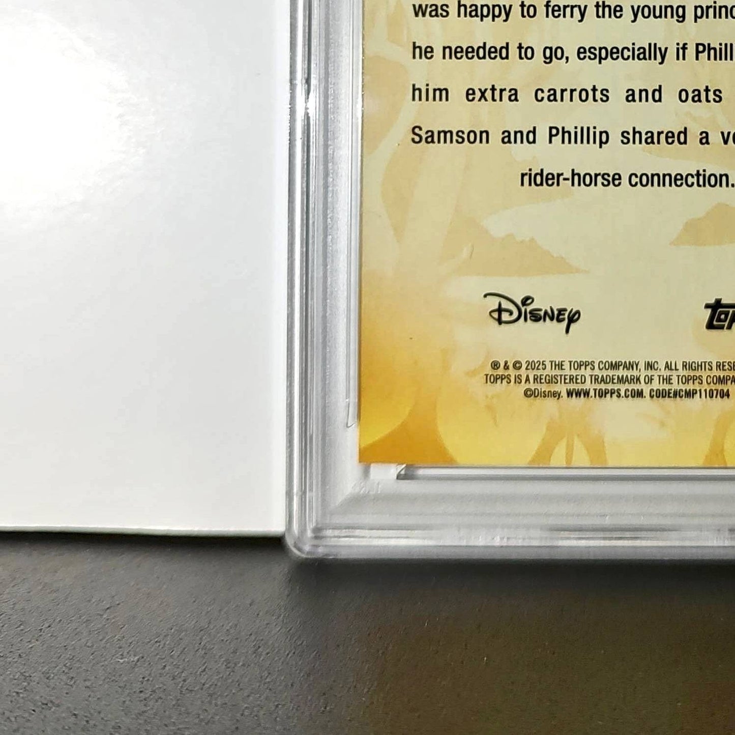 Samson 2025 Topps Disney #FF-8 Furry Friends Card Sleeping Beauty PSA 9