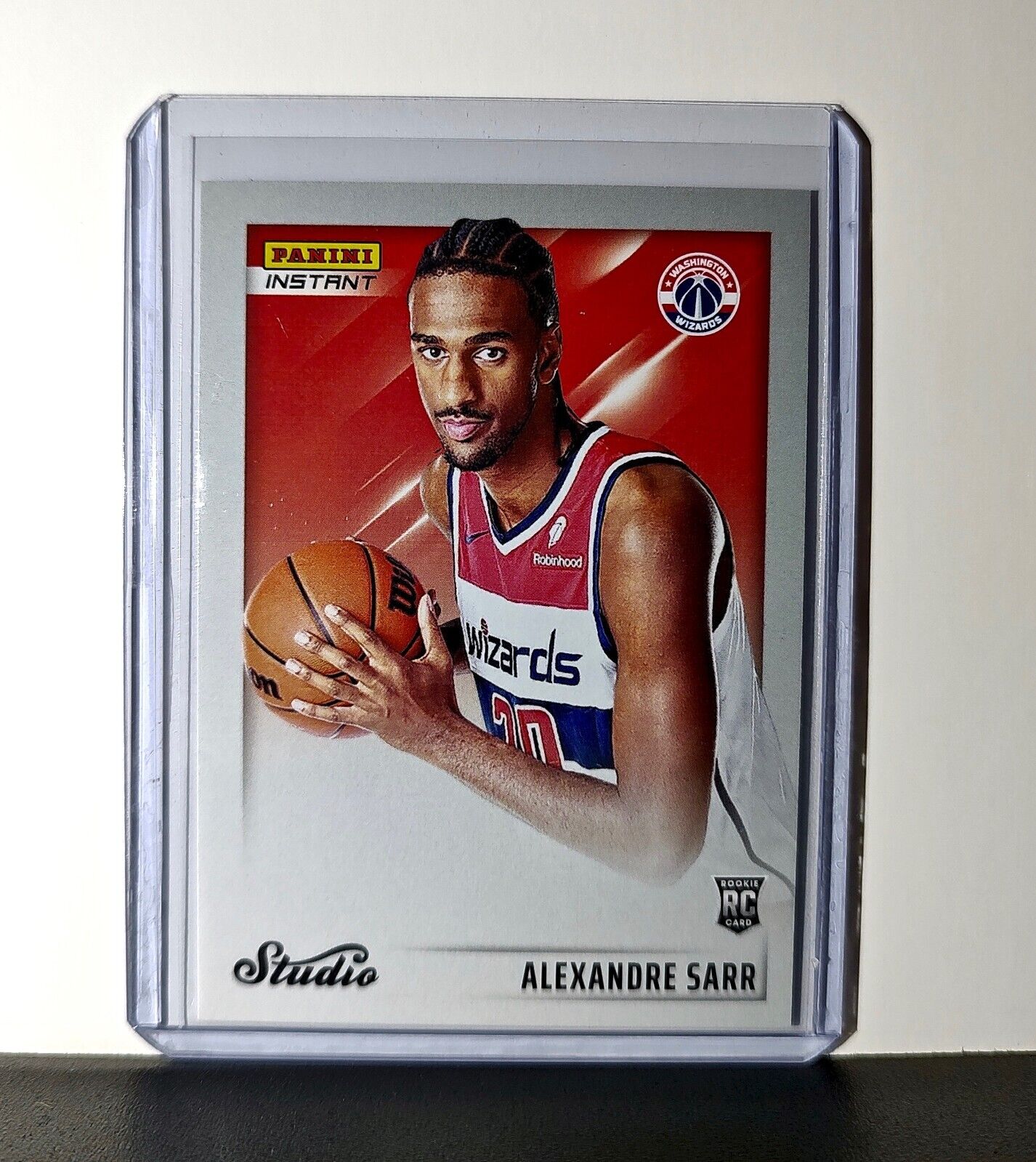 Alexandre Sarr 2024-25 Panini NBA Studio #22 Rookie Card Wizards 1/275