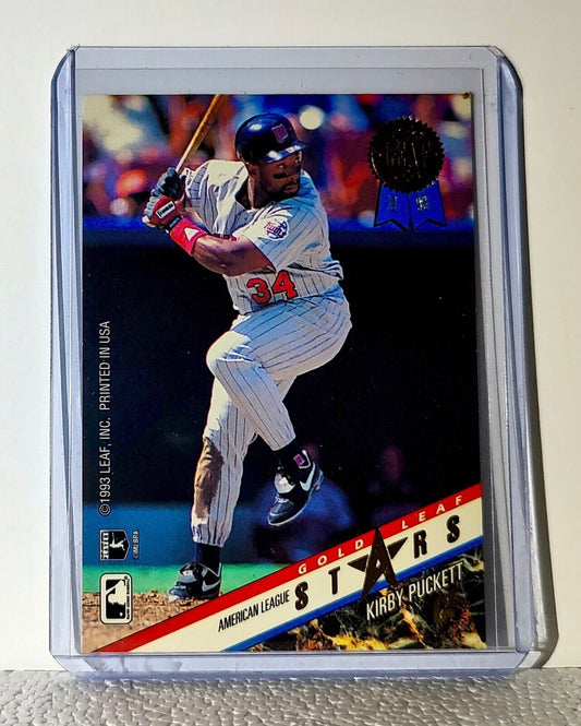 Kirby Puckett / Marquis Grissom 1993 Leaf MLB #17 Baseball Card Twins / Expos