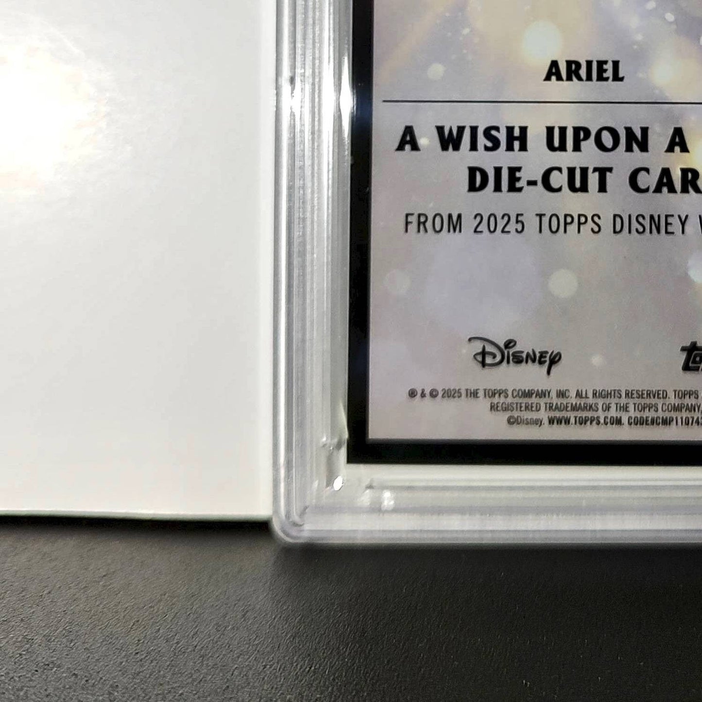 Ariel 2025 Topps Chrome Disney #W-15 Wish Upon A Star Die Cut PSA 8