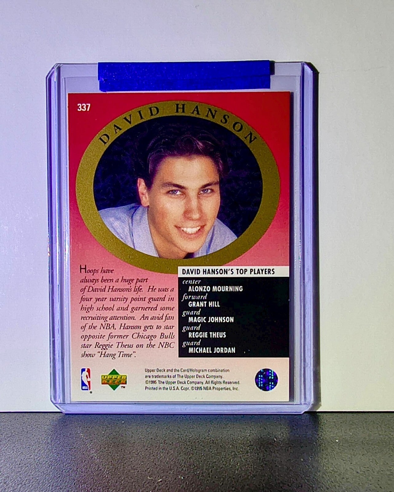 Michael Jordan 1995-96 Upper Deck Major Attractions #337 Basketball Card Bulls